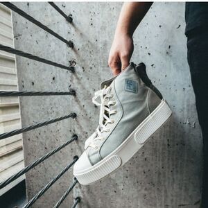 PF Flyers Allston high top retro women’s sneaker green Canvas 7